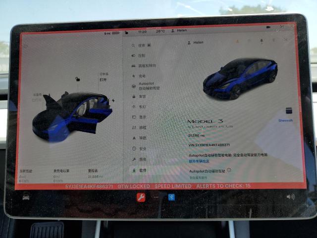 Photo 9 from auction – 2019 TESLA MODEL 3 with VIN 5YJ3E1EA4KF486371