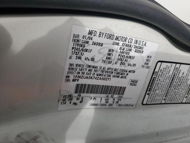 Photo 14 from auction – 2004 FORD EXPLORER L with VIN 1FMZU65K74ZA50271