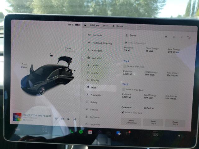 Photo 9 from auction – 2018 TESLA MODEL 3 with VIN 5YJ3E1EB3JF070089
