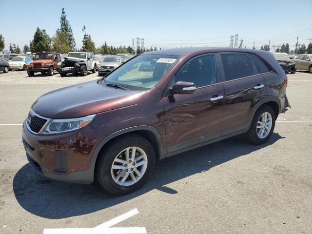 KIA SORENTO LX 2014 with VIN 5XYKT3A66EG482267 - Photo from auction