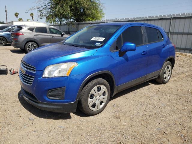 CHEVROLET TRAX LS 2015 with VIN KL7CJKSB9FB097939 - Photo from auction