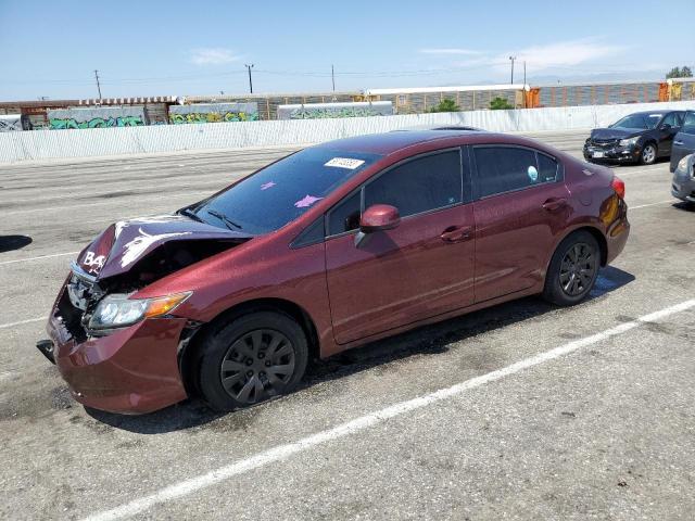 HONDA CIVIC LX 2012 with VIN 19XFB2F5XCE303608 - Photo from auction
