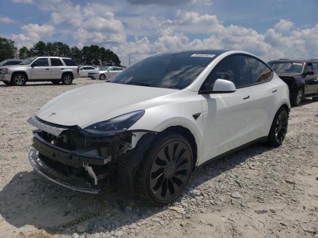 TESLA MODEL Y 2022 with VIN 7SAYGDEF2NF414640 - Photo from auction