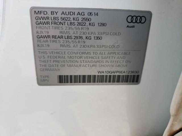 Photo 14 from auction – 2014 AUDI Q5 PREMIUM with VIN WA1DGAFP6EA123630