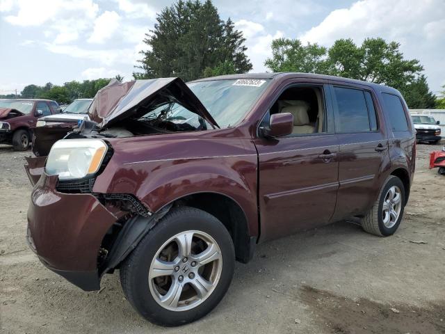 HONDA PILOT EXL 2013 with VIN 5FNYF4H52DB013042 - Photo from auction