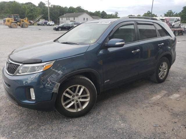 KIA SORENTO LX 2015 with VIN 5XYKTDA60FG603866 - Photo from auction