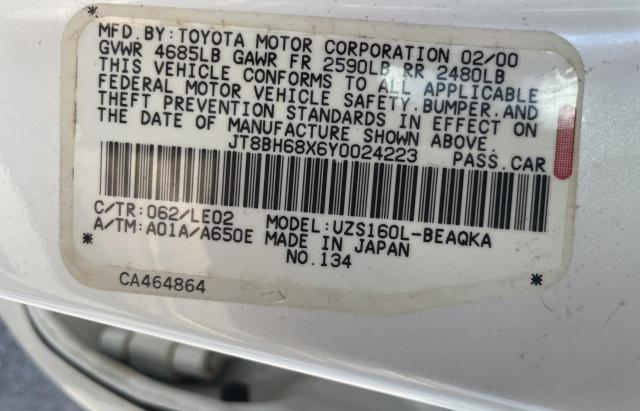 Photo 10 from auction – 2000 LEXUS GS 400 with VIN JT8BH68X6Y0024223
