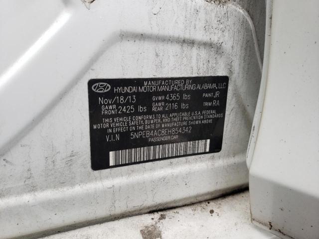 Photo 14 from auction – 2014 HYUNDAI SONATA GLS with VIN 5NPEB4AC8EH854342
