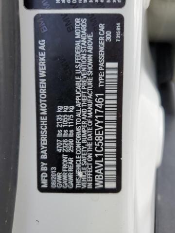 Photo 14 from auction – 2014 BMW X1 XDRIVE2 with VIN WBAVL1C58EVY17461