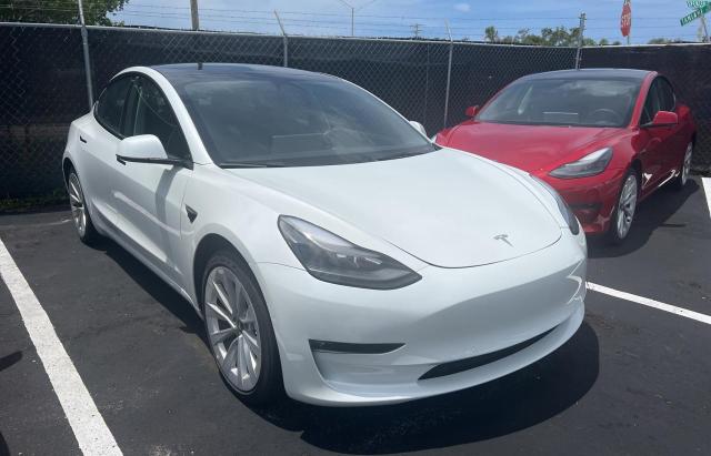 TESLA MODEL 3 2022 with VIN 5YJ3E1EA3NF187314 - Photo from auction