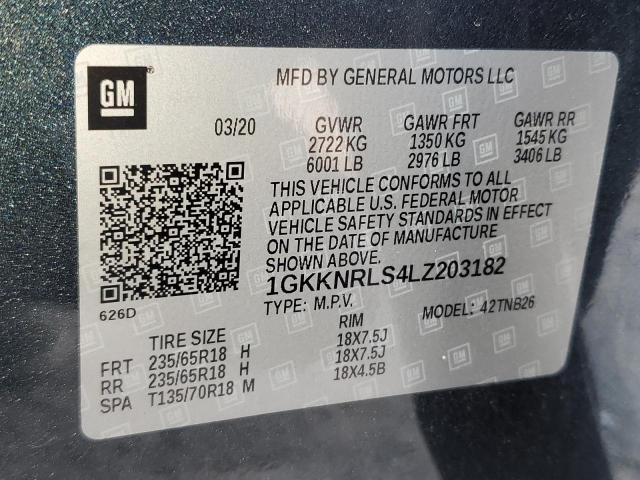 Photo 14 from auction – 2020 GMC ACADIA SLE with VIN 1GKKNRLS4LZ203182