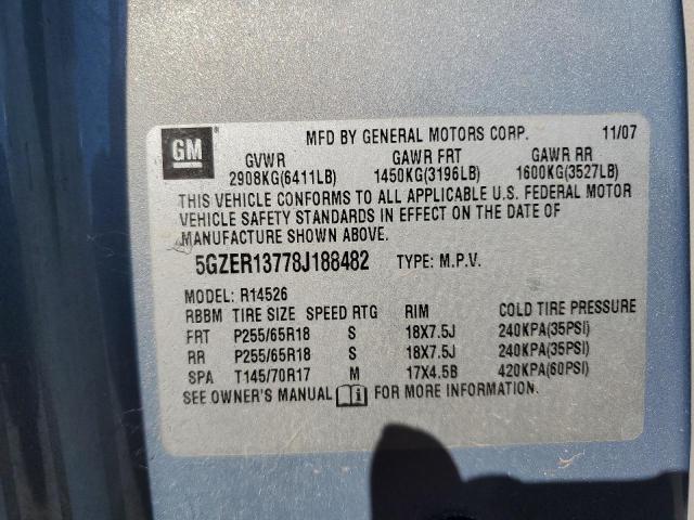 Photo 14 from auction – 2008 SATURN OUTLOOK XE with VIN 5GZER13778J188482