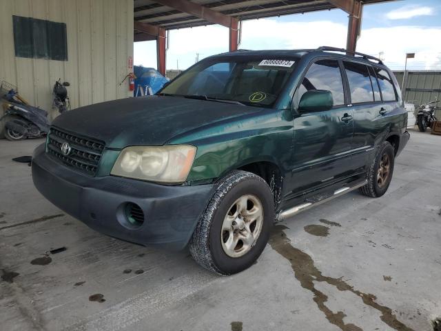 TOYOTA HIGHLANDER 2001 with VIN JTEGD21A910015387 - Photo from auction