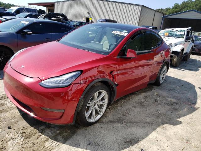 TESLA MODEL Y 2020 with VIN 5YJYGDEE8LF027639 - Photo from auction