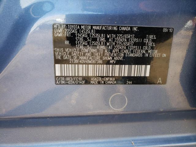 Photo 14 from auction – 2011 TOYOTA RAV4 with VIN 2T3BF4DV4BW087386