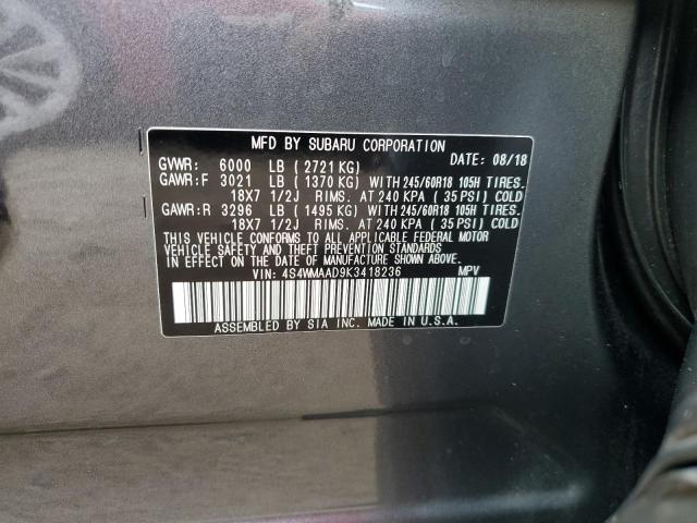 Photo 14 from auction – 2019 SUBARU ASCENT with VIN 4S4WMAAD9K3418236