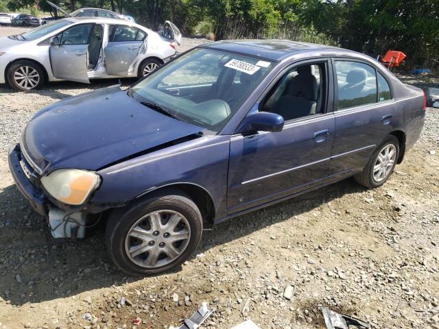 HONDA CIVIC EX 2003 with VIN 1HGES26753L011080 - Photo from auction