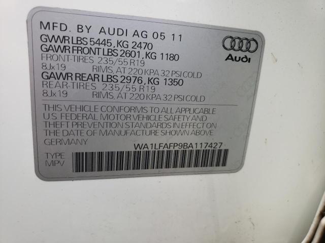 Photo 14 from auction – 2011 AUDI Q5 PREMIUM with VIN WA1LFAFP9BA117427