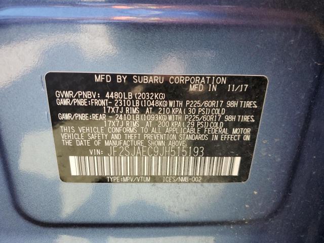 Photo 14 from auction – 2018 SUBARU FORESTER 2 with VIN JF2SJAEC9JH515193