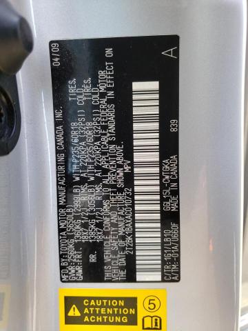 Photo 14 from auction – 2010 LEXUS RX 350 with VIN 2T2BK1BAXAC010732