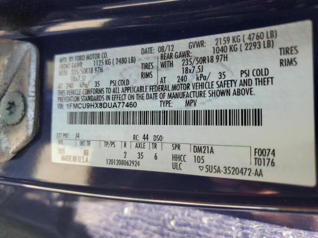 Photo 14 from auction – 2013 FORD ESCAPE SEL with VIN 1FMCU9HX8DUA77460