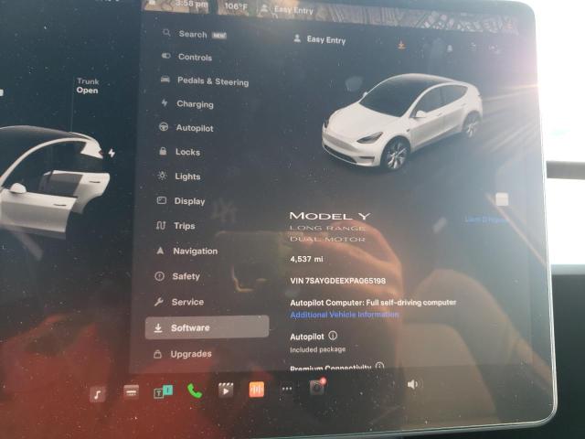 Photo 9 from auction – 2023 TESLA MODEL Y with VIN 7SAYGDEEXPA065198