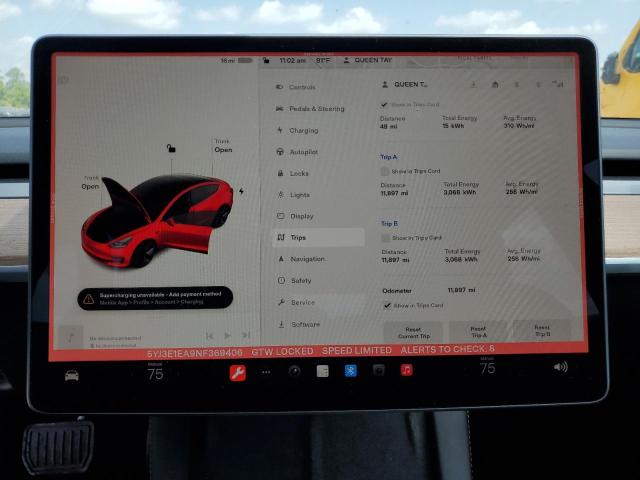 Photo 9 from auction – 2022 TESLA MODEL 3 with VIN 5YJ3E1EA9NF369406