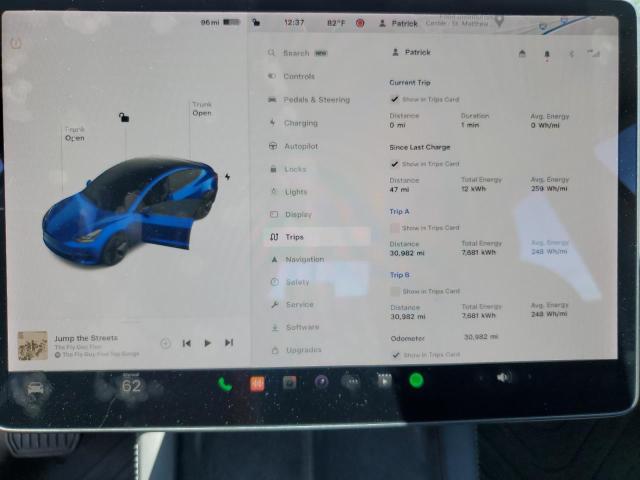 Photo 9 from auction – 2021 TESLA MODEL 3 with VIN 5YJ3E1EA5MF027398