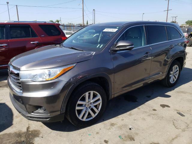 TOYOTA HIGHLANDER 2014 with VIN 5TDZKRFHXES018318 - Photo from auction