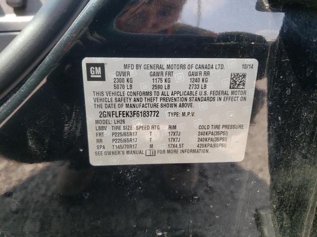 Photo 14 from auction – 2015 CHEVROLET EQUINOX LT with VIN 2GNFLFEK3F6183772