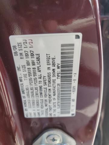 Photo 14 from auction – 2009 ACURA RDX TECHNO with VIN 5J8TB18589A005128