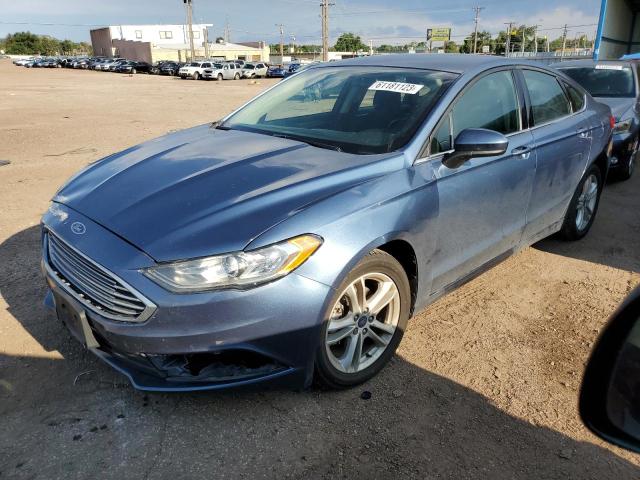 FORD FUSION SE 2018 with VIN 3FA6P0HD8JR180770 - Photo from auction