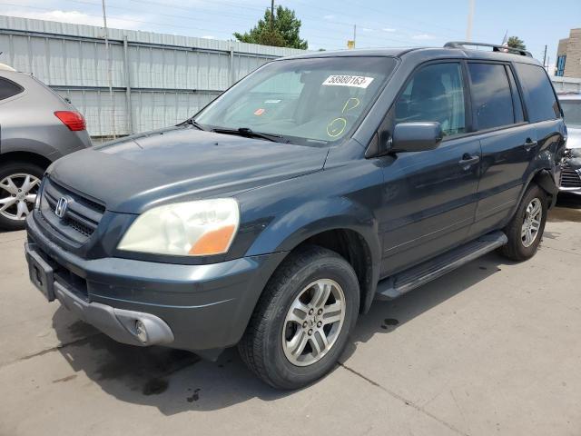 HONDA PILOT EXL 2004 with VIN 2HKYF18534H606876 - Photo from auction