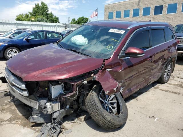 TOYOTA HIGHLANDER 2017 with VIN 5TDJZRFH1HS443259 - Photo from auction