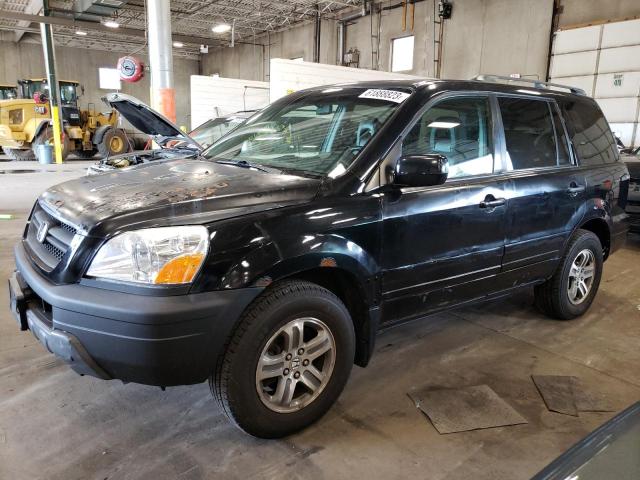 HONDA PILOT EXL 2005 with VIN 5FNYF18535B059513 - Photo from auction
