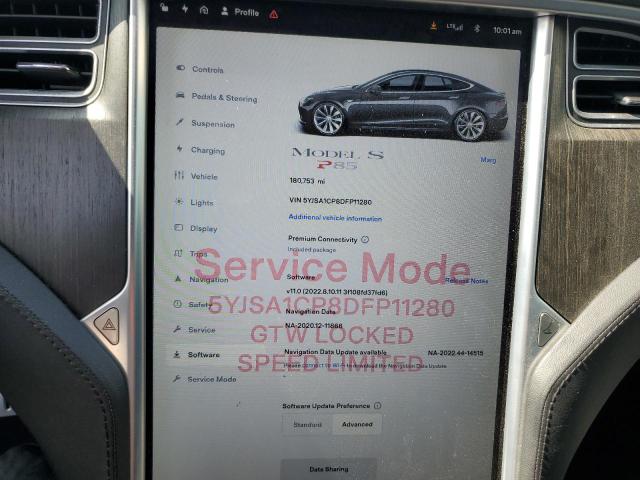 Photo 9 from auction – 2013 TESLA MODEL S with VIN 5YJSA1CP8DFP11280