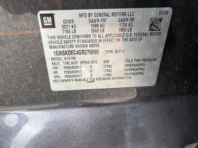 Photo 10 from auction – 2016 CHEVROLET TAHOE POLI with VIN 1GNSKDEC4GR279690