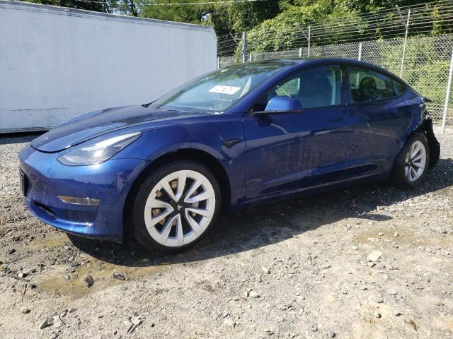 TESLA MODEL 3 2022 with VIN 5YJ3E1EA7NF187350 - Photo from auction