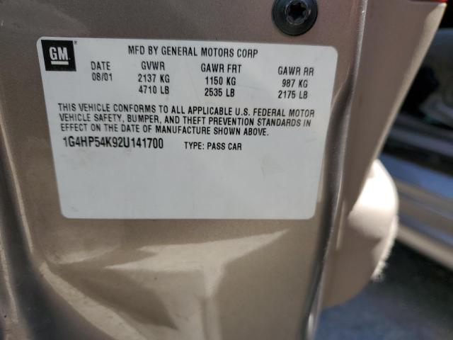 Photo 14 from auction – 2002 BUICK LESABRE with VIN 1G4HP54K92U141700