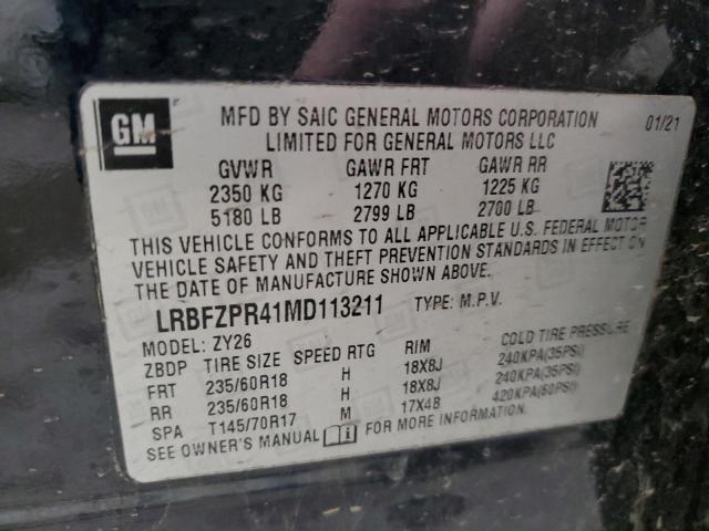 Photo 14 from auction – 2021 BUICK ENVISION E with VIN LRBFZPR41MD113211