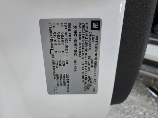 Photo 14 from auction – 2008 CHEVROLET SUBURBAN C with VIN 3GNFC16038G114992