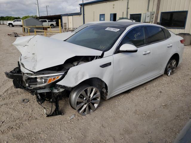KIA OPTIMA EX 2018 with VIN 5XXGU4L34JG220970 - Photo from auction