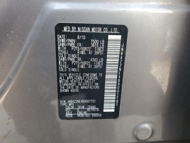 Photo 14 from auction – 2011 INFINITI QX56 with VIN JN8AZ2NE4B9001701