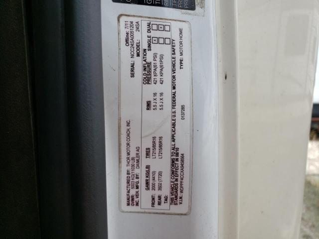 Photo 10 from auction – 2010 FREIGHTLINER SPRINTER 3 with VIN WDPPF4CCXA9458564