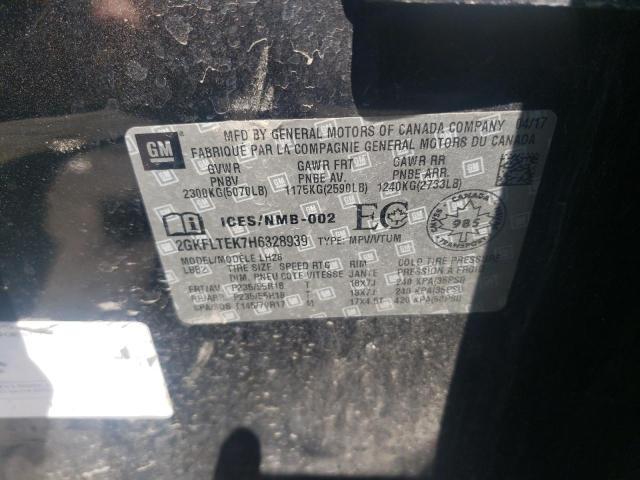 Photo 14 from auction – 2017 GMC TERRAIN SL with VIN 2GKFLTEK7H6328939