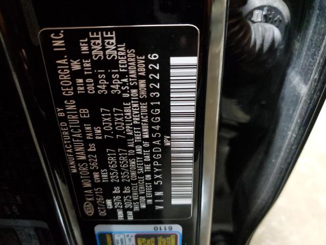 Photo 14 from auction – 2016 KIA SORENTO LX with VIN 5XYPGDA54GG132226