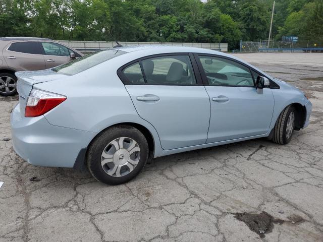 Photo 3 from auction – 2012 HONDA CIVIC HYBR with VIN JHMFB4F25CS003102