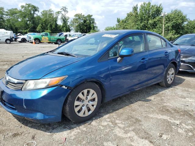 HONDA CIVIC LX 2012 with VIN 2HGFB2F55CH585727 - Photo from auction