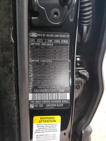 Photo 14 from auction – 2013 LAND ROVER RANGE ROVE with VIN SALVN2BG1DH773444