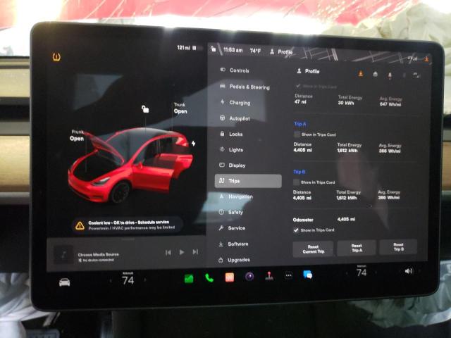 Photo 9 from auction – 2023 TESLA MODEL Y with VIN 7SAYGDEE7PA045183